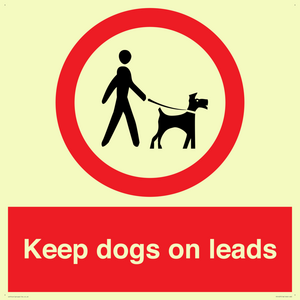 Keep dogs on leads